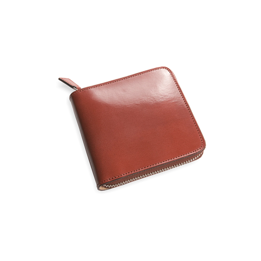 Il Bussetto Bi-Fold Zip Wallet - Red Ochre