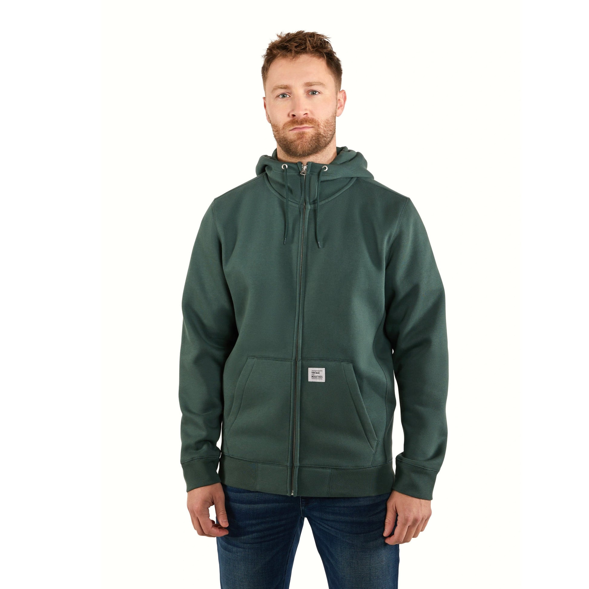 vintage industries Hooded Zip Fleece 3020 - Meadow