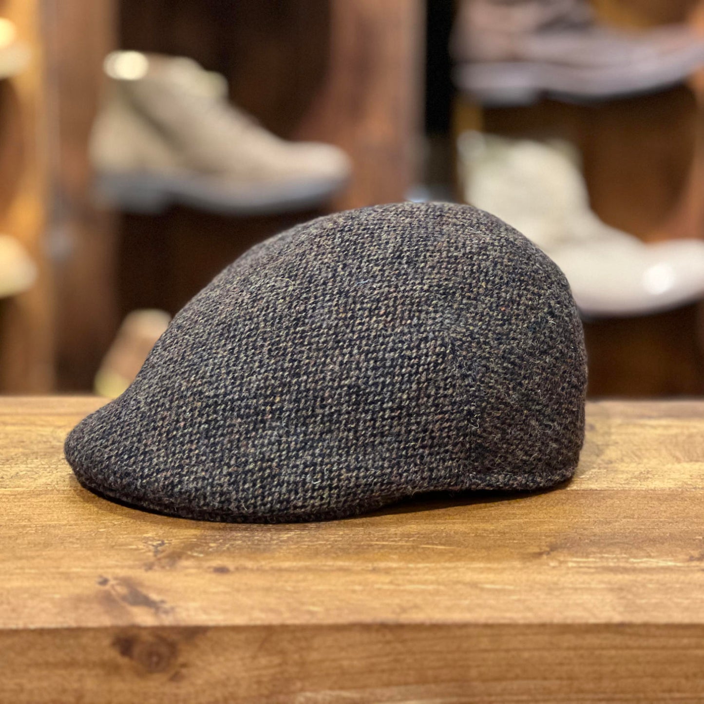 Flatcap Harris Tweed Earflaps - Brown