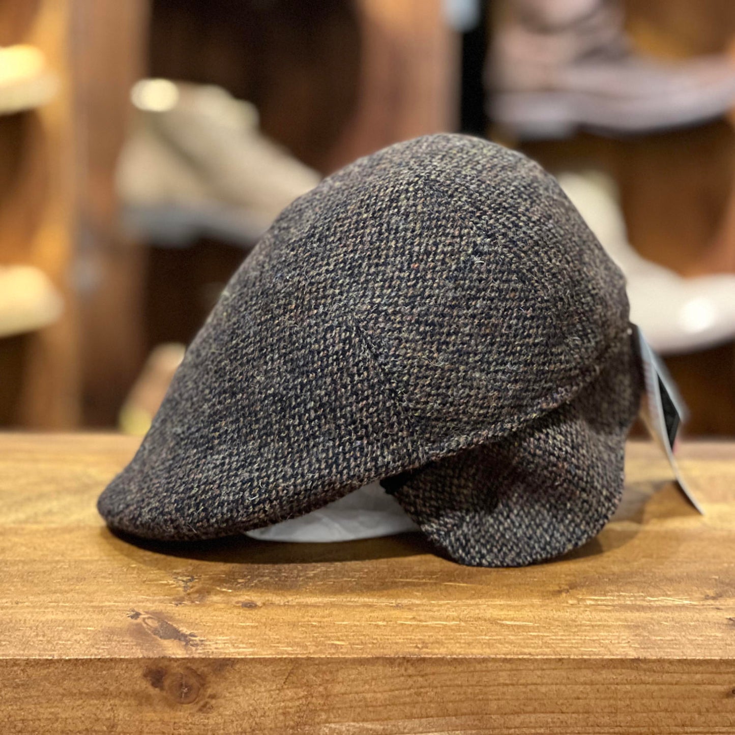 Flatcap Harris Tweed Earflaps - Brown