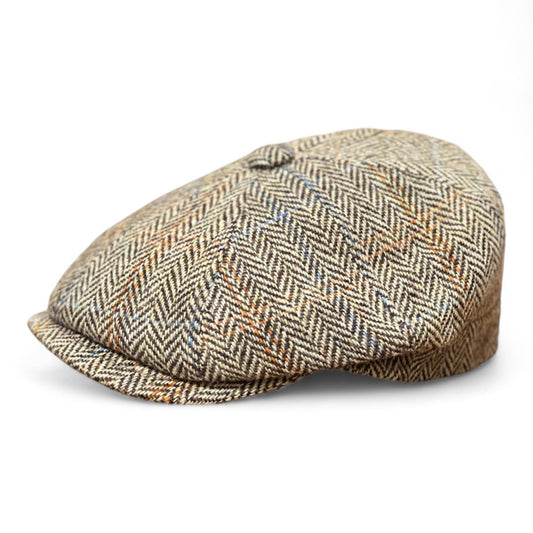 Faustmann Newsboy Cap Harris Tweed -Beige