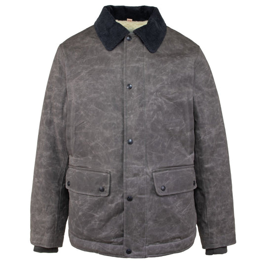 schott Waxed Cotton Country Jacket - Charcoal