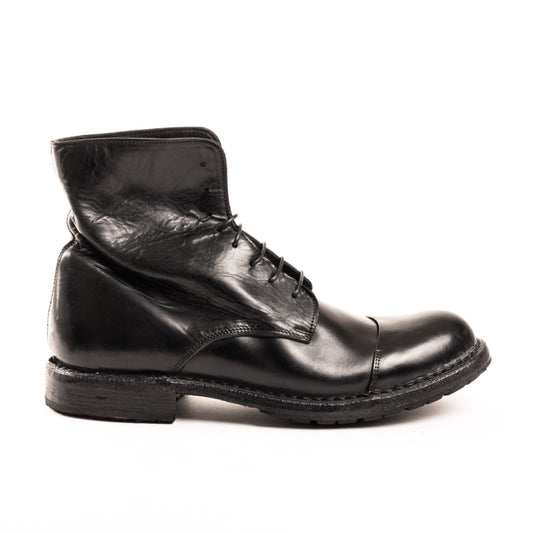 Moma Tronchetto Toe-Cap Waxed 51309 - Nero