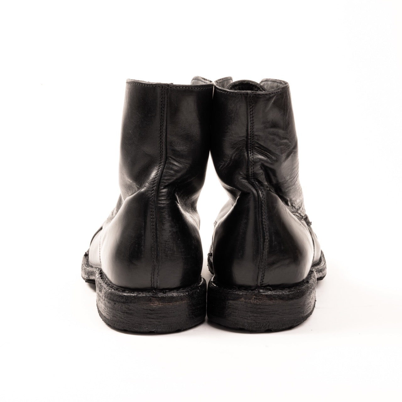 Tronchetto Toe-Cap Waxed - Nero