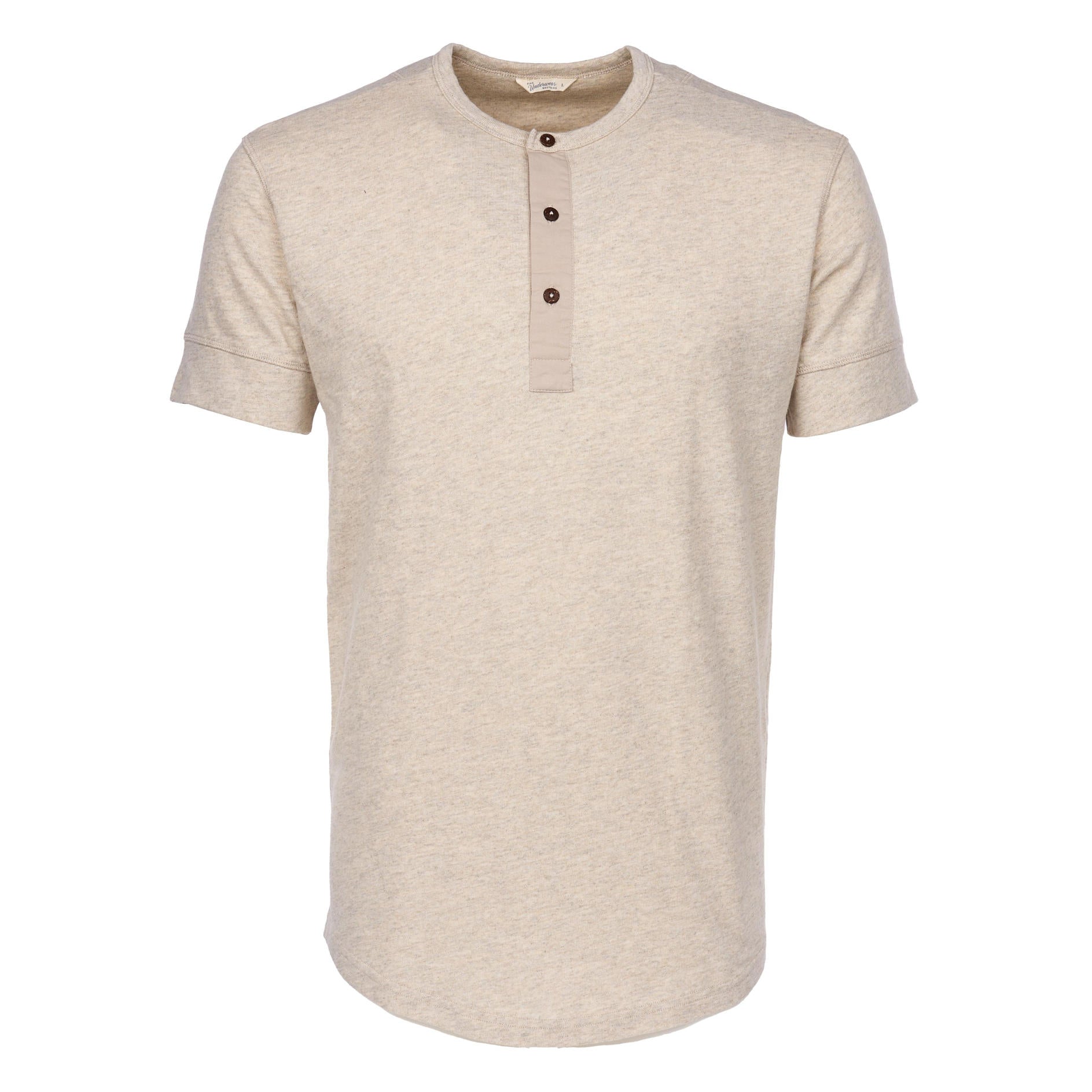 Pike Brothers 1927 Short Sleeve Henley - Ecru Melange