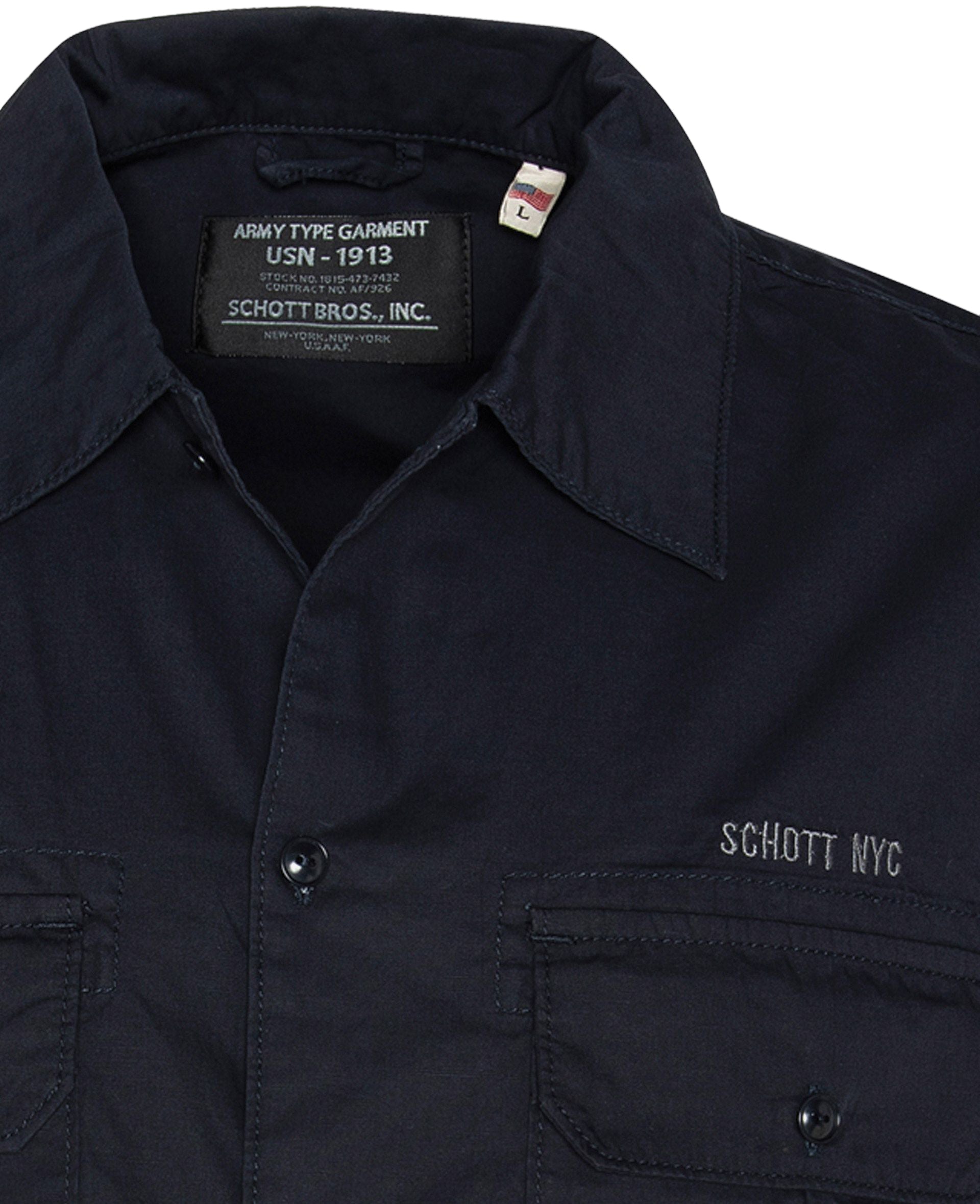 Schott Marvin MC Shirt - Navy