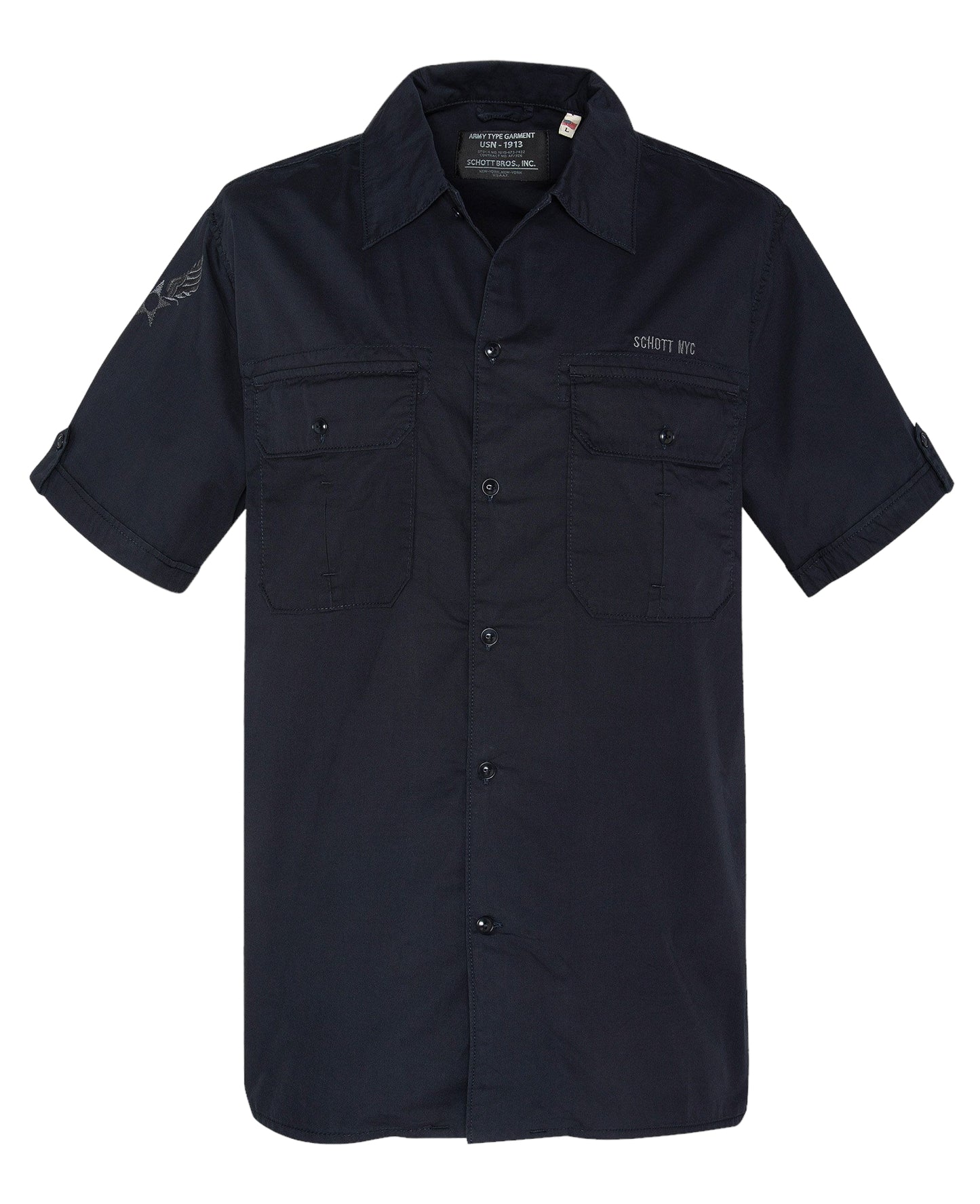 Schott Marvin MC Shirt - Navy