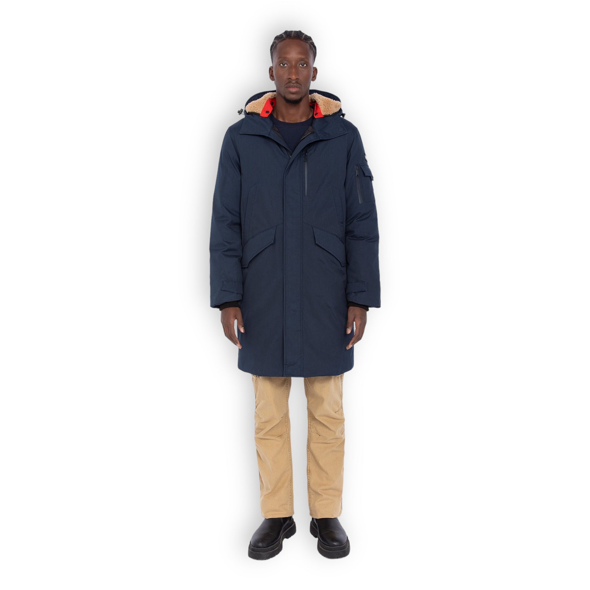 Schott USA Wilfried Long Parka Navy