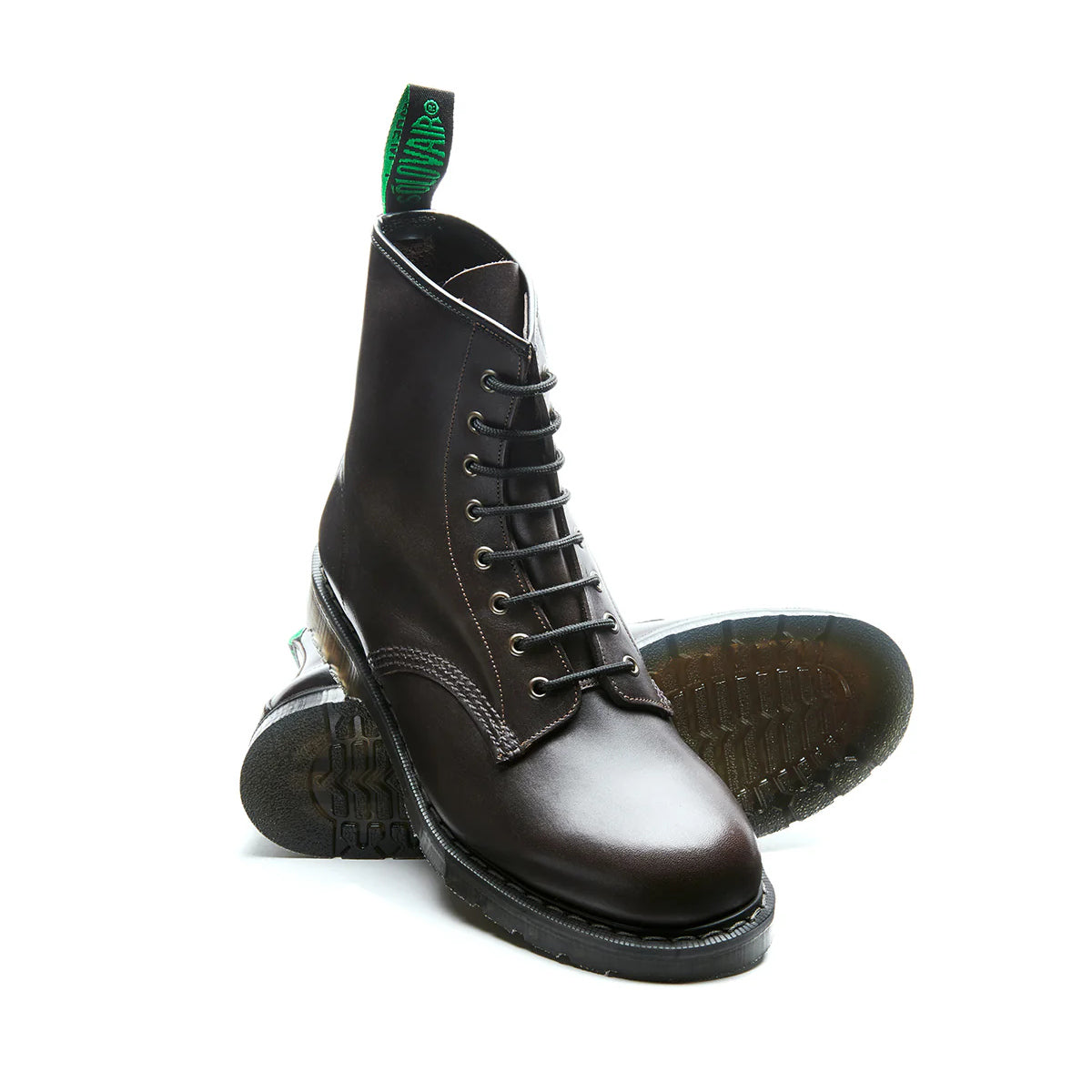 Derby Boot 8 Eye - Dark Brown Greasy