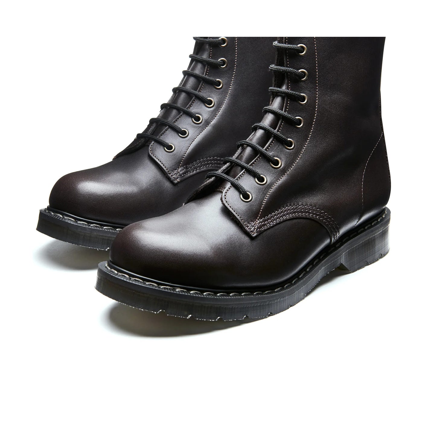 Derby Boot 8 Eye - Dark Brown Greasy