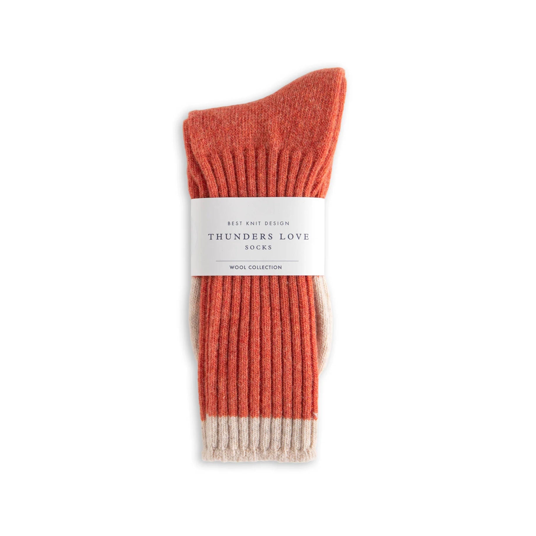 Thunders Love Wool Sock 2-Tone - Vintage Orange