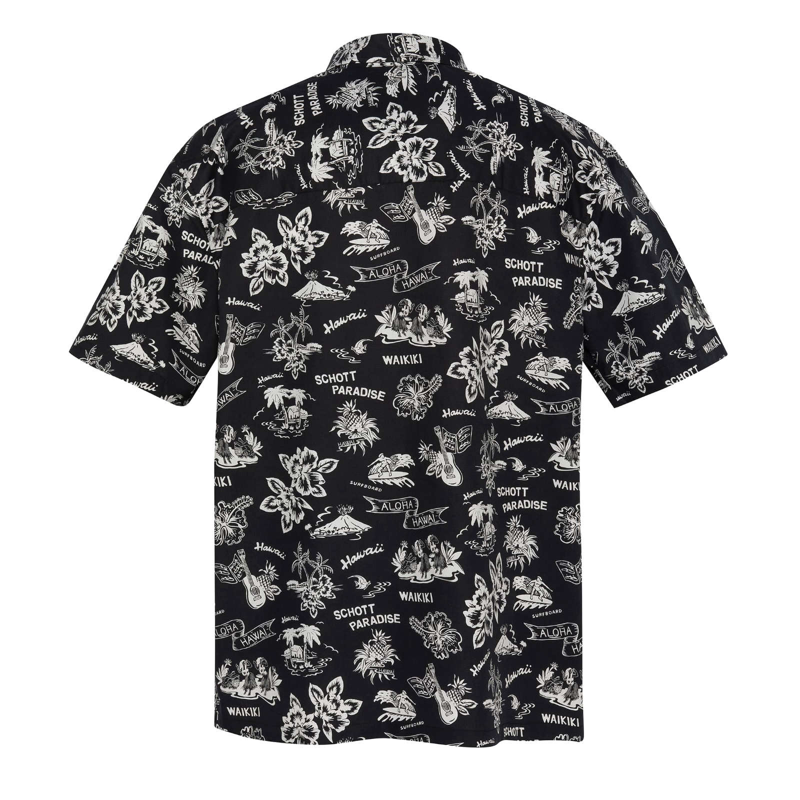 Schott Shonolulu Hawaii Shirt - Black