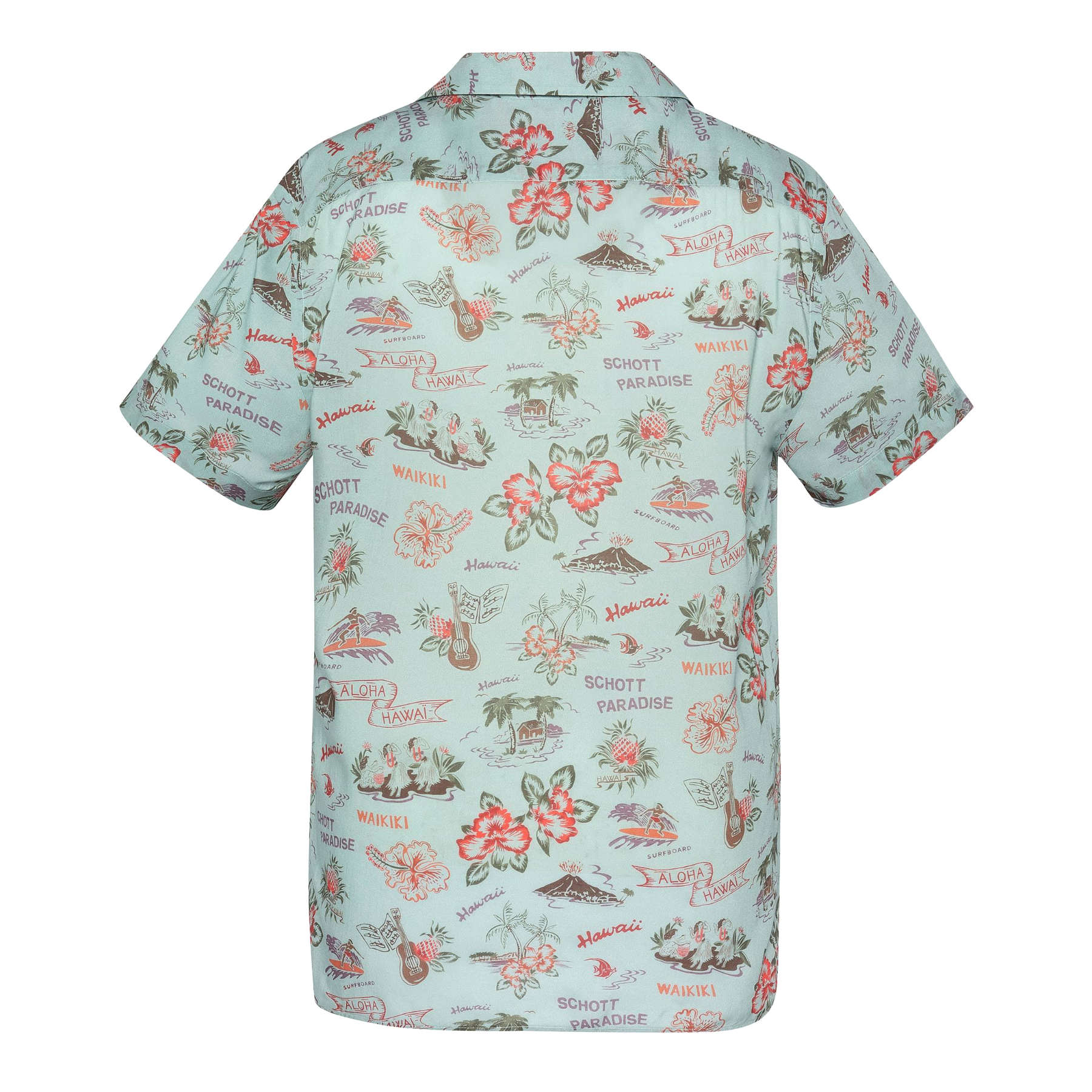 Schott Pacific Hawaii Shirt - Cloud