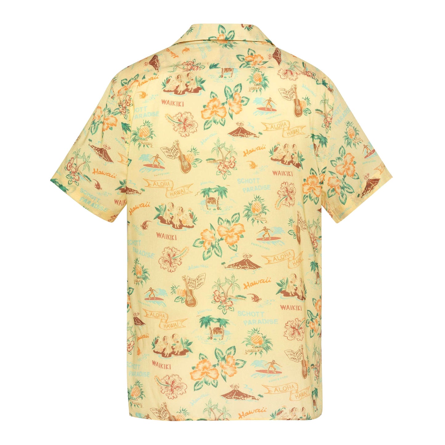 Schott Pacific Hawaii Shirt - Yellow