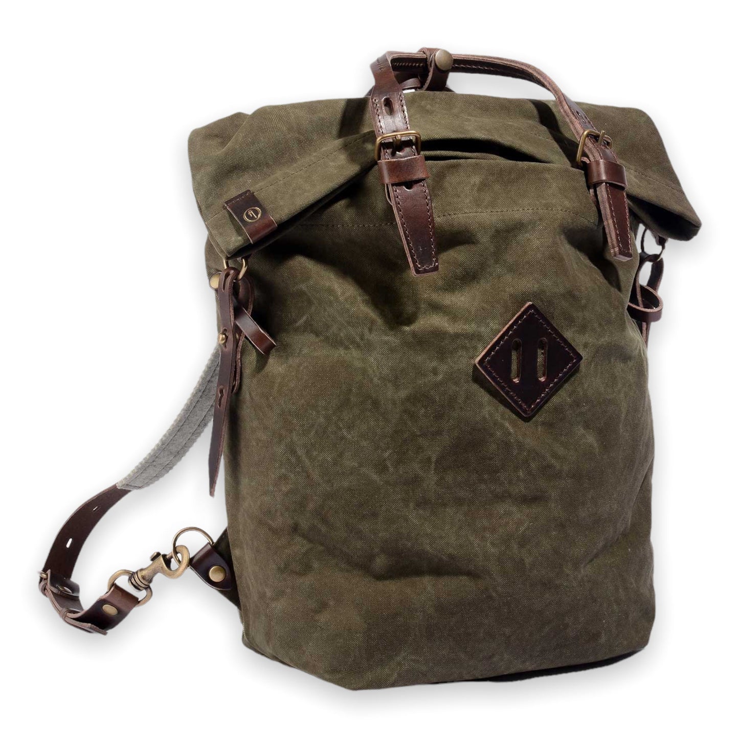 Woody Rucksack M - Dunkles Khaki Stonewash