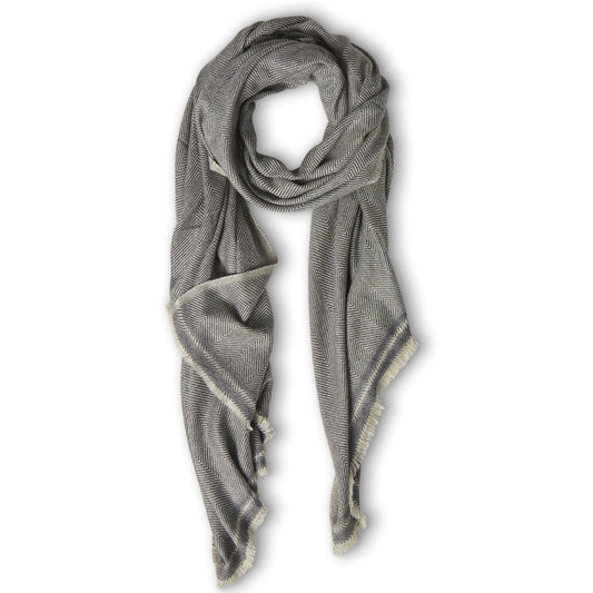 July to June cashmere scarf gris